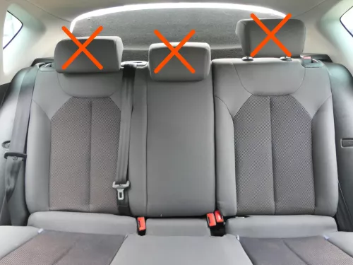 Leon 1P Sitz Sitze hinten Rückbank Rücksitzbank 3 Punkt Lehne uranograu grau