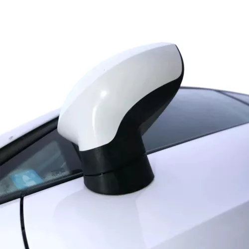 Seat Ibiza 6J elektrischer elektrisch Spiegel Außenspiegel links weiß LB9A (201541)