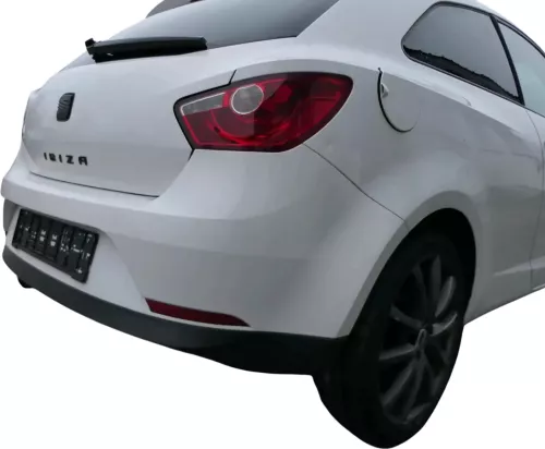 Seat Ibiza 6J Stoßstange Heckstoßstange hinten weiß LB9A 2/3-Türer Spoiler (201548)