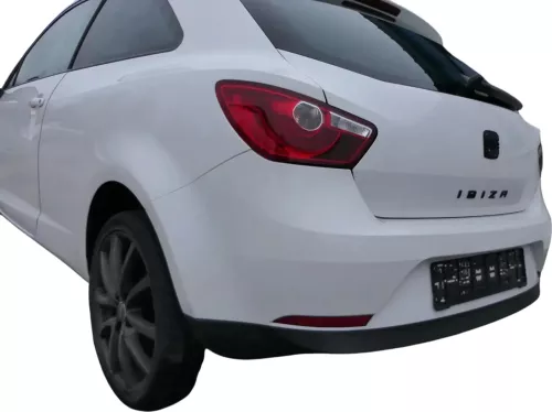 Seat Ibiza 6J Stoßstange Heckstoßstange hinten weiß LB9A 2/3-Türer Spoiler (201548)