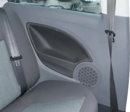 Seat Ibiza 6J Verkleidung hinten links 2/3-Türer Seite - schwarz / grau graphit