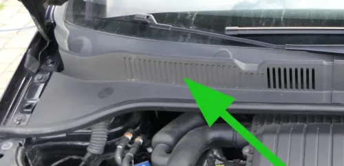 VW Up Abdeckung Windlauf Verkleidung Wischer Wasserkasten Wasserabweiser rechts (145485)