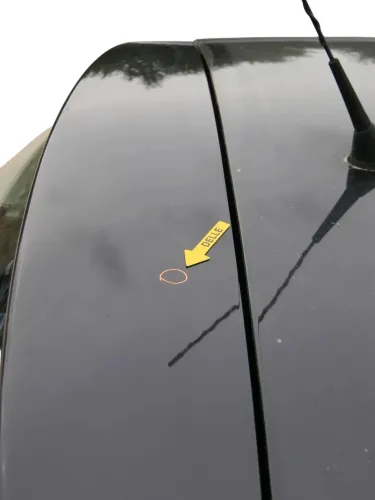 VW Golf 5 V Heckklappe hinten Kofferraumklappe mit Scheibe schwarz LC9Z (202132)