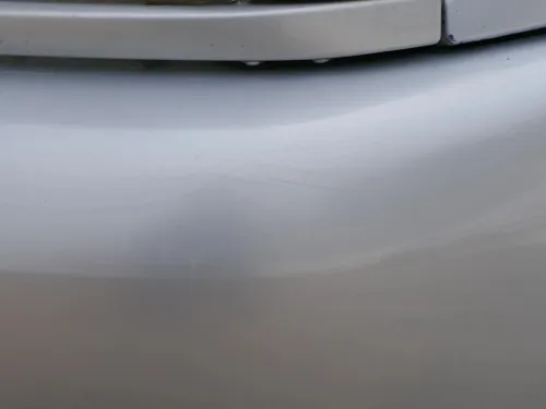 Polo 6N Stoßstange vorne breite Styling XXL Frontstoßstange silber LB7Z +Gitter (202311)