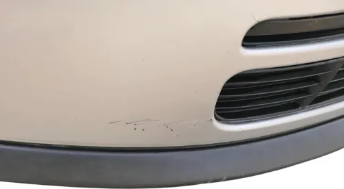 Polo 6N Stoßstange vorne breite Styling XXL Frontstoßstange silber LB7Z +Gitter (202311)