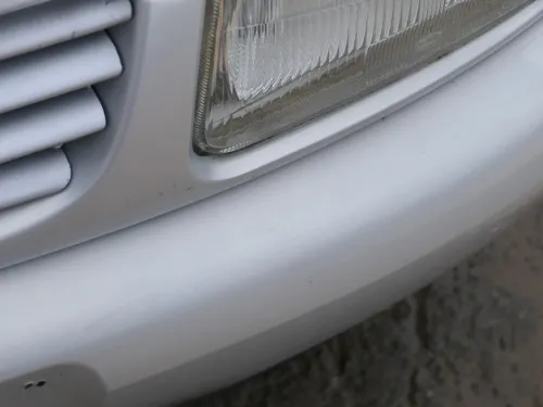 Polo 6N Stoßstange vorne breite Styling XXL Frontstoßstange silber LB7Z +Gitter (202311)