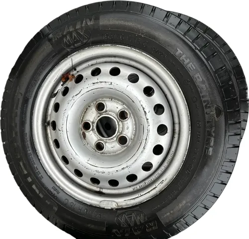 1x VW T4 Felgen Reifen 195/70 R15C 104/102R Sommerreifen 6jx15H2 ET55 6mm (202404)