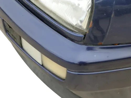VW Golf 3 Grill Kühlergrill VW Zeichen Logo Grillleiste Leiste blau LC5L (202443)