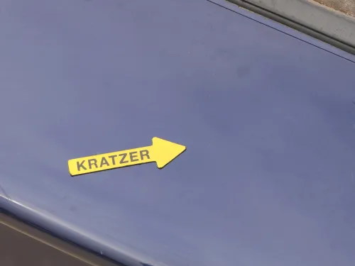 Golf 3 1E Cabrio Heckklappe Kofferraumklappe hinten Klappe blau LC5U ohneAnbaute (202445)