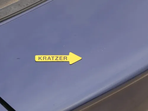 Golf 3 1E Cabrio Heckklappe Kofferraumklappe hinten Klappe blau LC5U ohneAnbaute (202445)