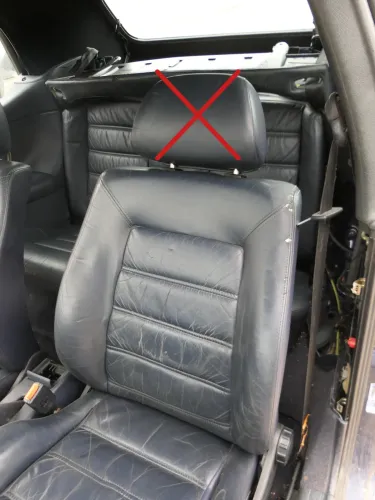Polo 6N 6N2 Golf 3 Sitz vorne links Fahrersitz 2/3-Türer Leder - blau Ledersitz (202453)