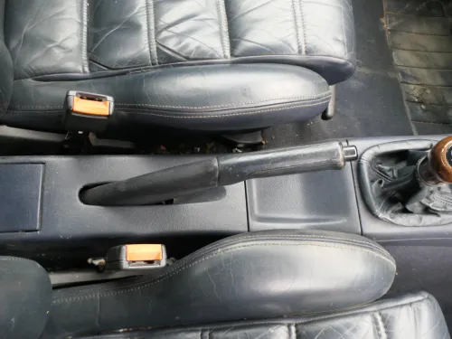 VW Golf 3 / 4 Cabrio 1E Handbremse Feststellbremse Leder blau (202463)