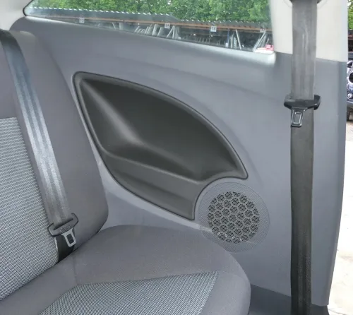 Seat Ibiza 6J Verkleidung hinten links 2/3-Türer Seite - schwarz / grau graphit