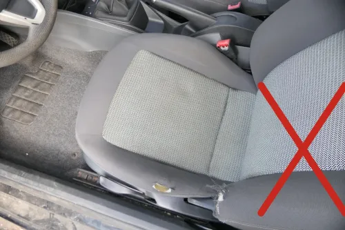 VW Polo 9N 6R Ibiza Sitzgestell Sitz Fahrersitz links 2/3-Türer - Nur Gestell (202653)