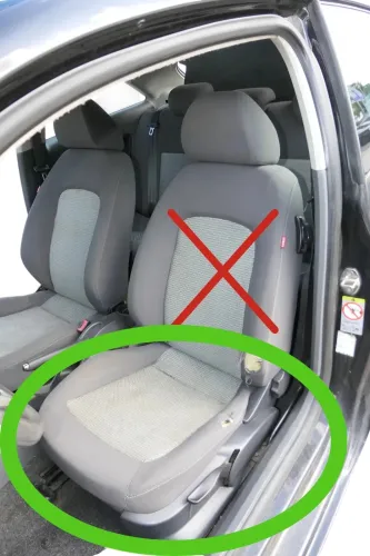 VW Polo 9N 6R Ibiza Sitzgestell Sitz Fahrersitz links 2/3-Türer - Nur Gestell